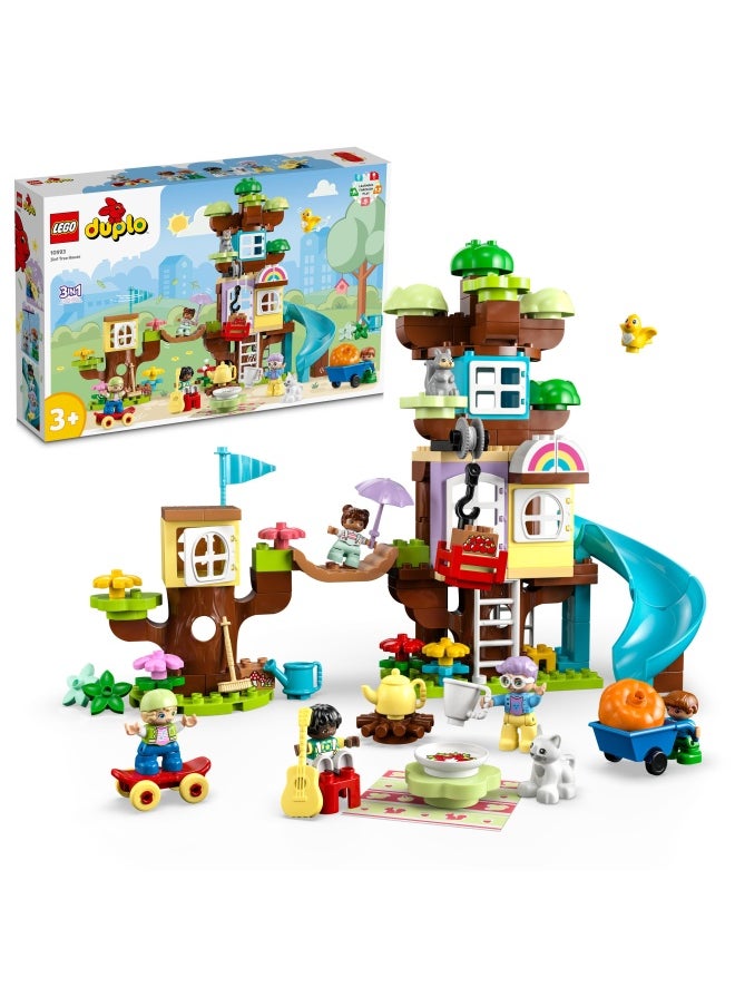 LEGO LEGO® DUPLO® 3in1 Tree House 10993 Building Toy Set for Toddlers Aged 3 and Up; Comes with 8 Figures for Teaching Social Skills, Playing Together and Group Play (126 Pieces)  - Image 1