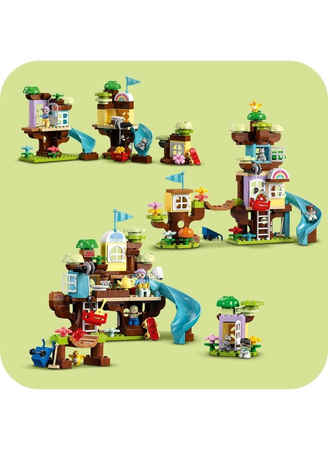 LEGO - LEGO® DUPLO® 3in1 Tree House 10993 Building Toy Set for Toddlers Aged 3 and Up; Comes with 8 Figures for Teaching Social Skills, Playing Together and Group Play (126 Pieces) - Image 1