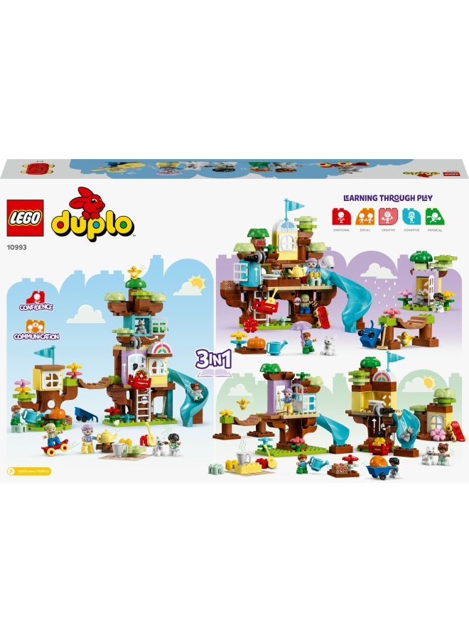 LEGO - LEGO® DUPLO® 3in1 Tree House 10993 Building Toy Set for Toddlers Aged 3 and Up; Comes with 8 Figures for Teaching Social Skills, Playing Together and Group Play (126 Pieces) - Image 1