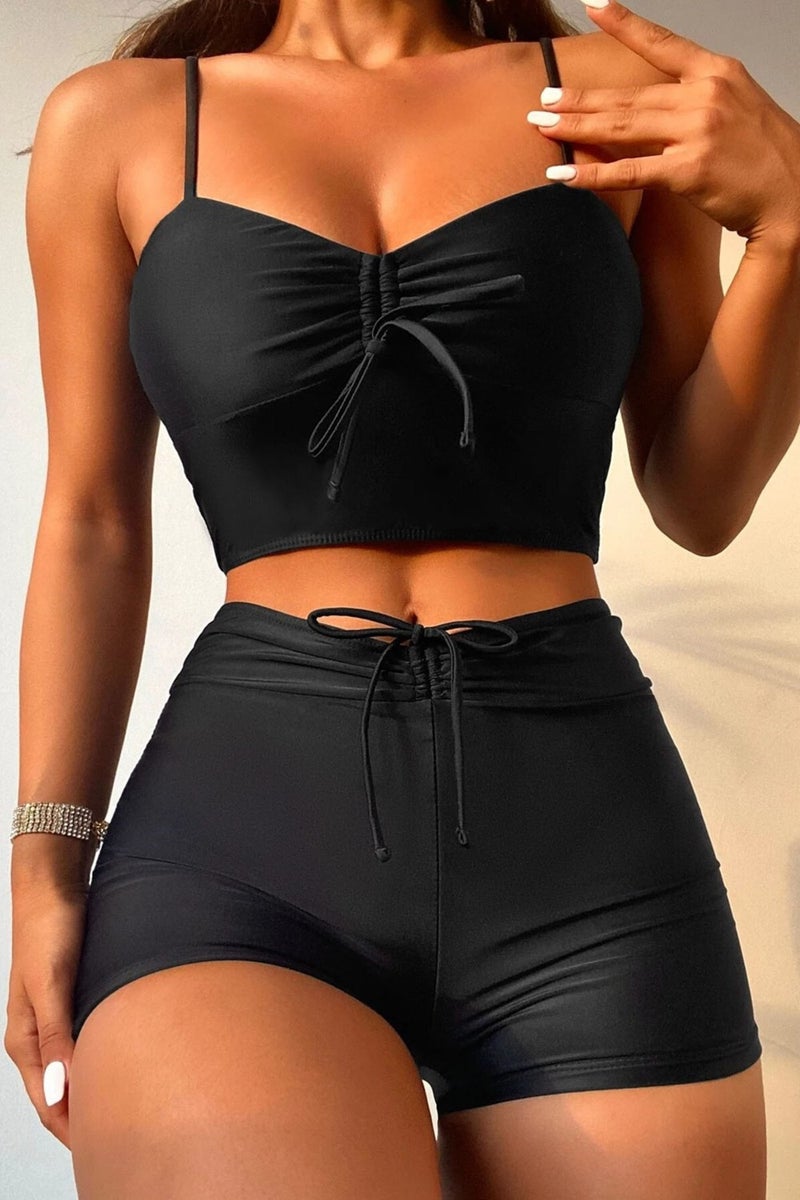 Angelsin Front Adjustable Drawstring Swim Shorts  - Image 2