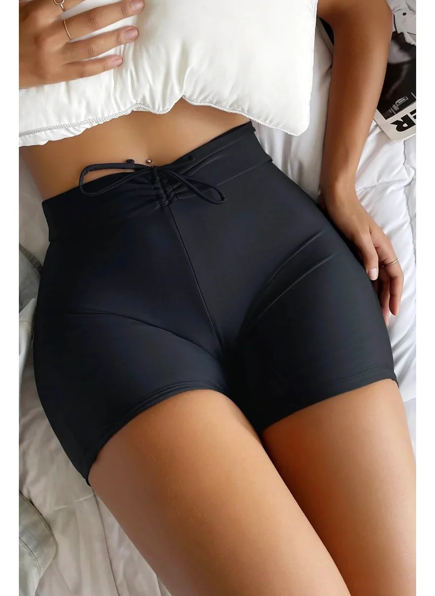 انجلسين Front Adjustable Drawstring Swim Shorts