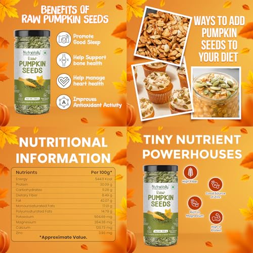NutroVally Seeds Combo 525g| Pumpkin & Sunflower Seeds 200g Each + Flax Seeds125g | Seeds for eating | Protein and Fibre Rich Food Pack of 3 | Pumpkin seeds for eating | combo pack - Image 4