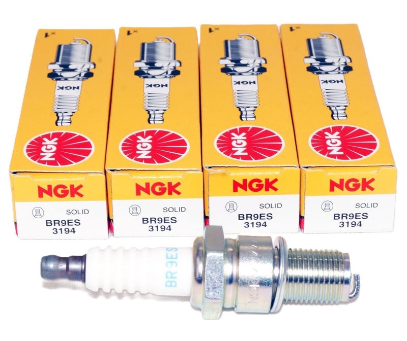 NGK 3194 BR9ES 4 PACK Spark Plug Plugs Boat Motorcycle ATV UTV Car Truck SUV - Image 2