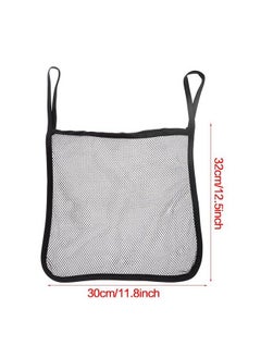 Zerodis 4Pcs Baby Stroller Bagoxford Hanging Mesh Stroller Bags Net Organizer 11.8"X12.5"(Black)  - Image 4