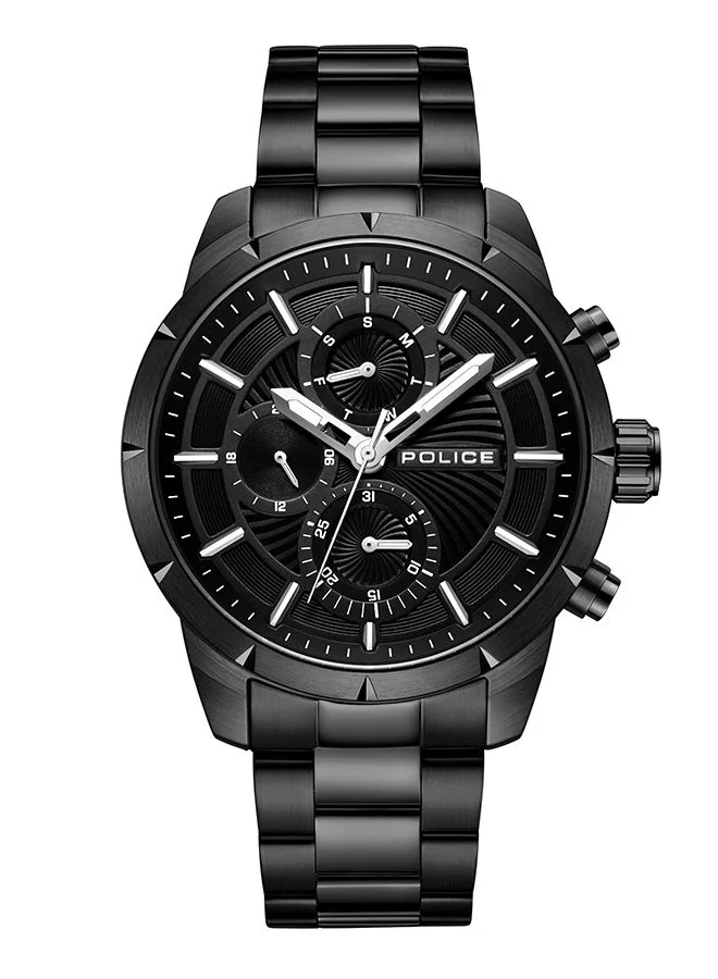 POLICE Neist Watch For Men Black Dial And Black Bracelet