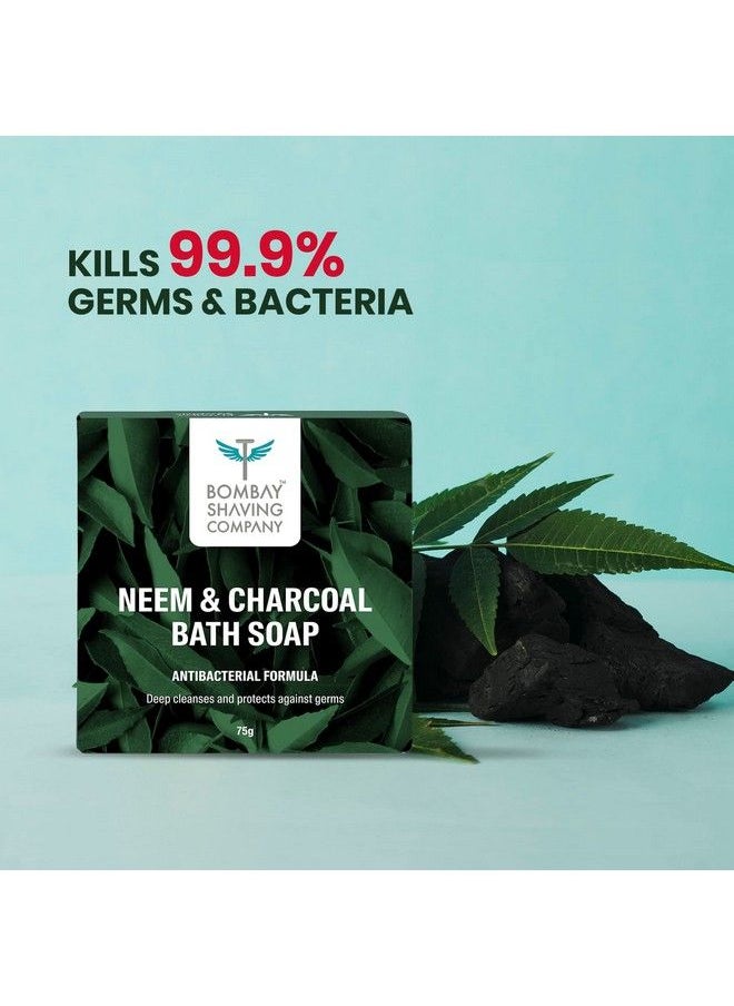 BOMBAY SHAVING COMPANY - Charcoal And Neem Bath Soap ; Pack Of 375G Each - Image 1