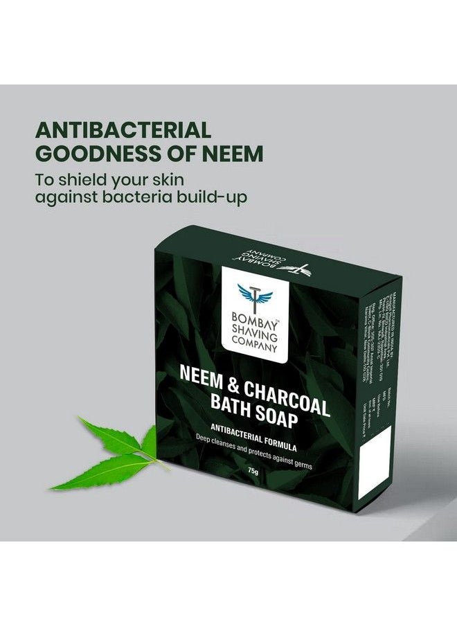 BOMBAY SHAVING COMPANY - Charcoal And Neem Bath Soap ; Pack Of 375G Each - Image 1