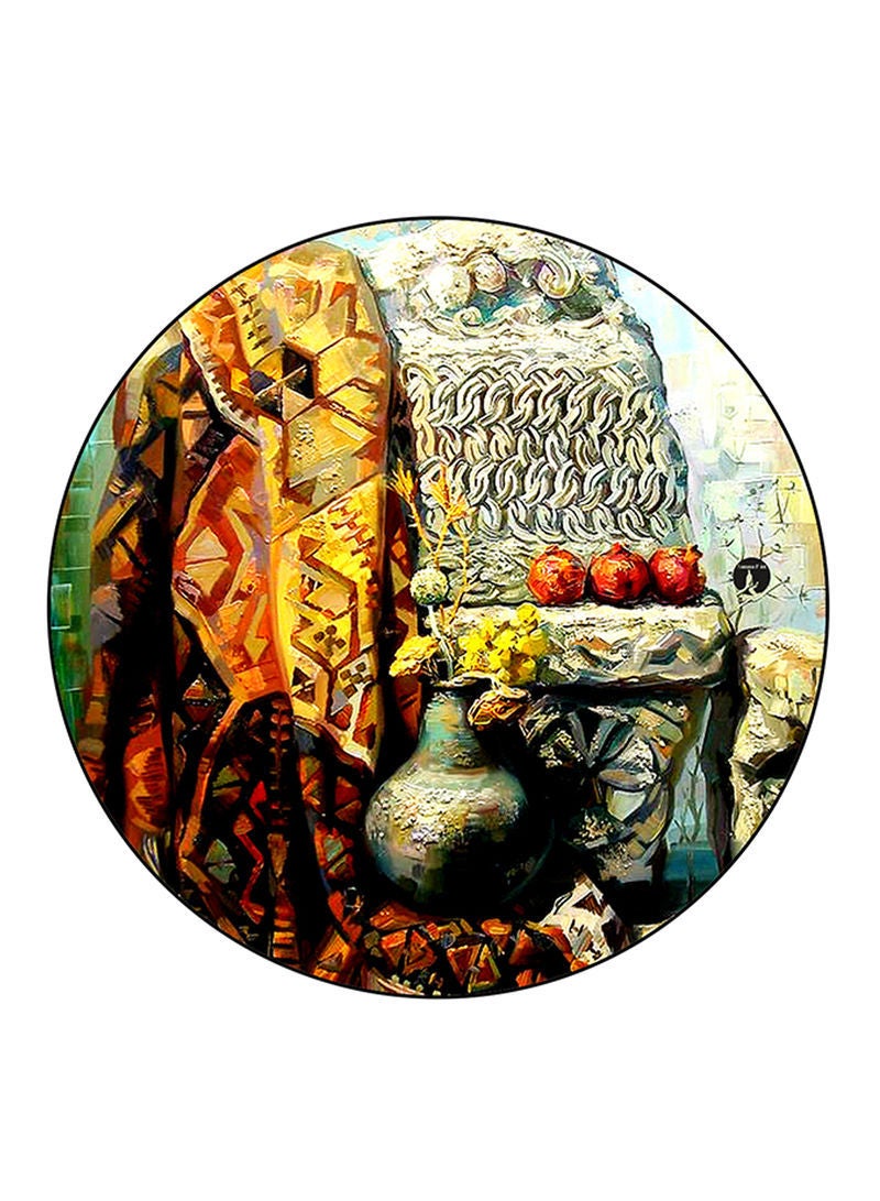 Vintage Art Printed Mouse Pad Multicolour