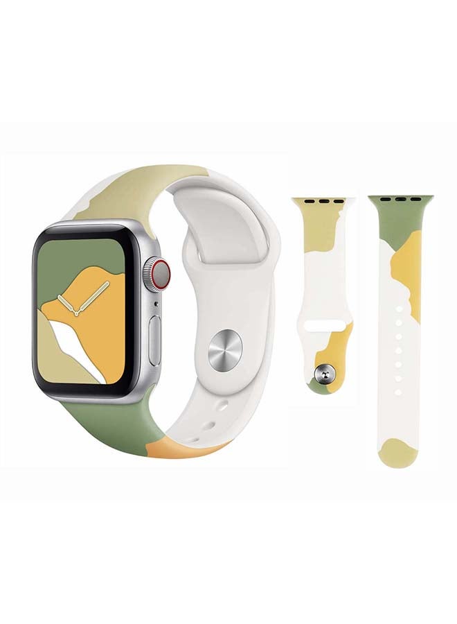 Perfii Replacement Band For Apple Watch Series 1/2/3/4/5/6/SE 40/38mm Mango Green - Image 1