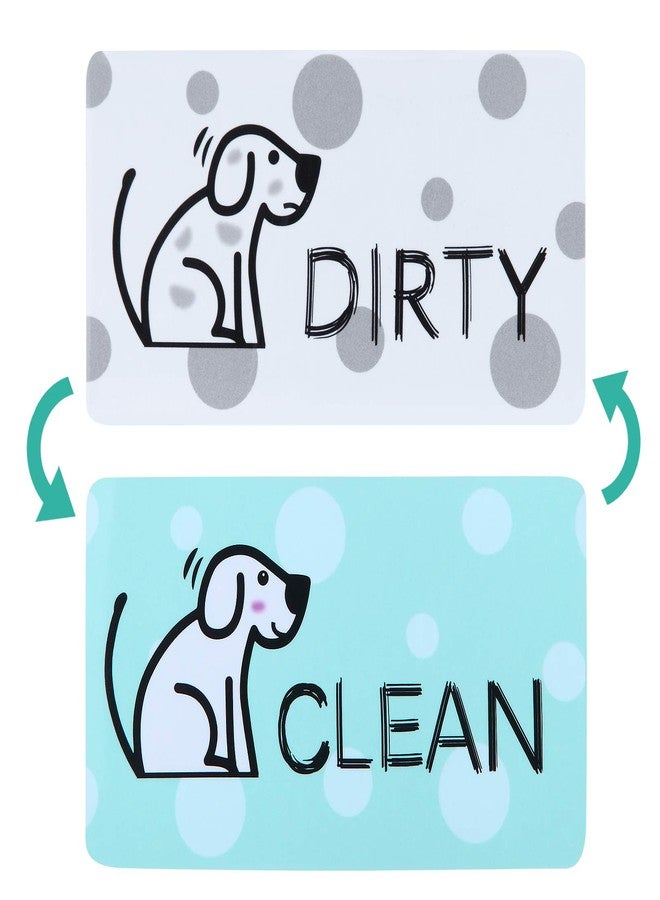 MUDOR Dishwasher Magnet Clean Dirty Sign, Double Sided Flip Indicator with Strong Magnet, Universal Kitchen Dishwasher Magnet Cover,Useful Gifts for Women, Dog - Image 2