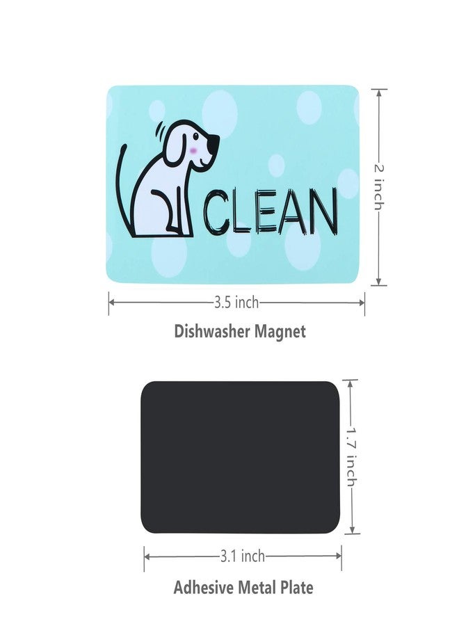 MUDOR Dishwasher Magnet Clean Dirty Sign, Double Sided Flip Indicator with Strong Magnet, Universal Kitchen Dishwasher Magnet Cover,Useful Gifts for Women, Dog - Image 3