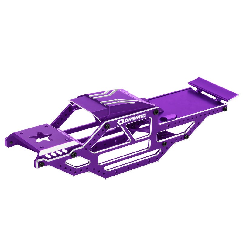 DashRC SCX24 Warthog LCG Chassis Frame Kit Aluminum Body Shell Rocks Cage Buggy Chassis for 124 RC Rock Crawler SCX24 Gladiator Bronco C10 JLU Models Upgrades Part - Image 3