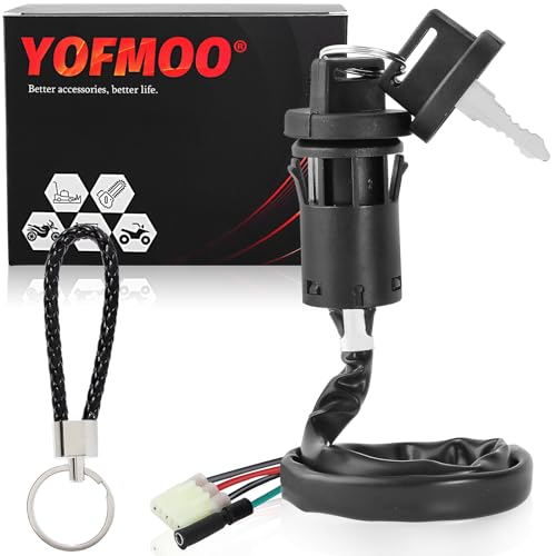 YOFMOO Ignition Switch Key Fits ATV TRX250 200 TRX200D TRX250EX TRX250TE TRX250TM TRX250X TRX400EX 1990-2013 - Image 1