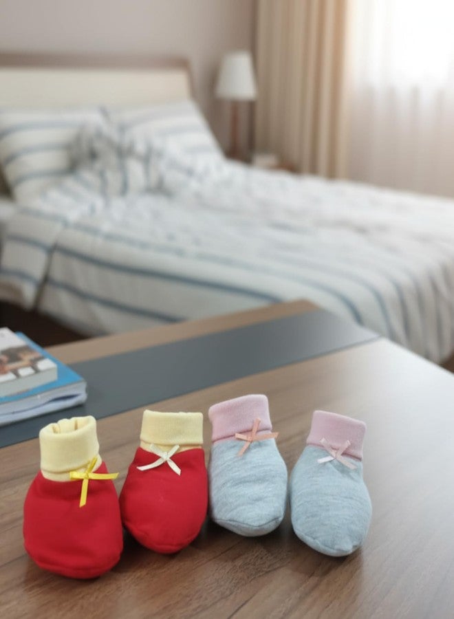 Adhigams Baby Booties Set | Soft Cotton Baby Booties with Comfortable Terry Base for Gentle Support, Cute & Durable Footwear Designed for Regular Use and Easy Comfort | Pack of 2 (6-9 Months) - Image 3
