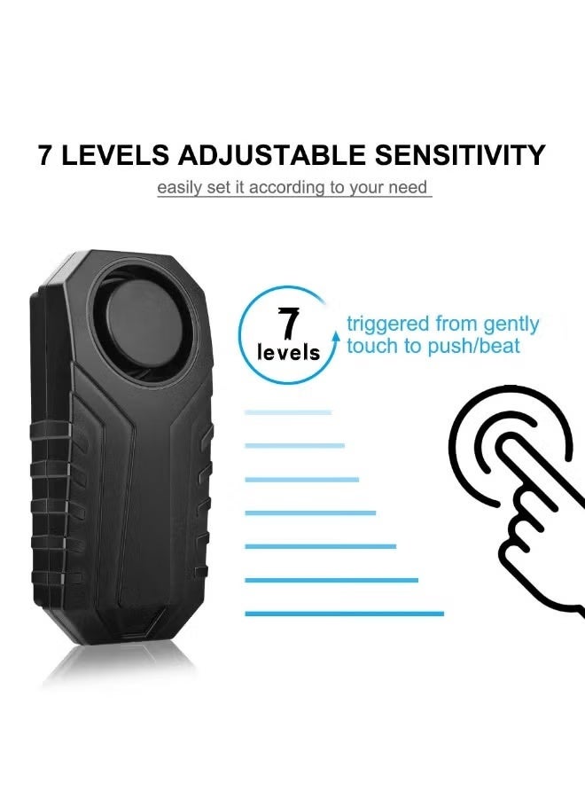 Wsdcam 113dB Bike Alarm Wireless Vibration Motion Sensor Waterproof Motorcycle Alarm with Remote - Image 5