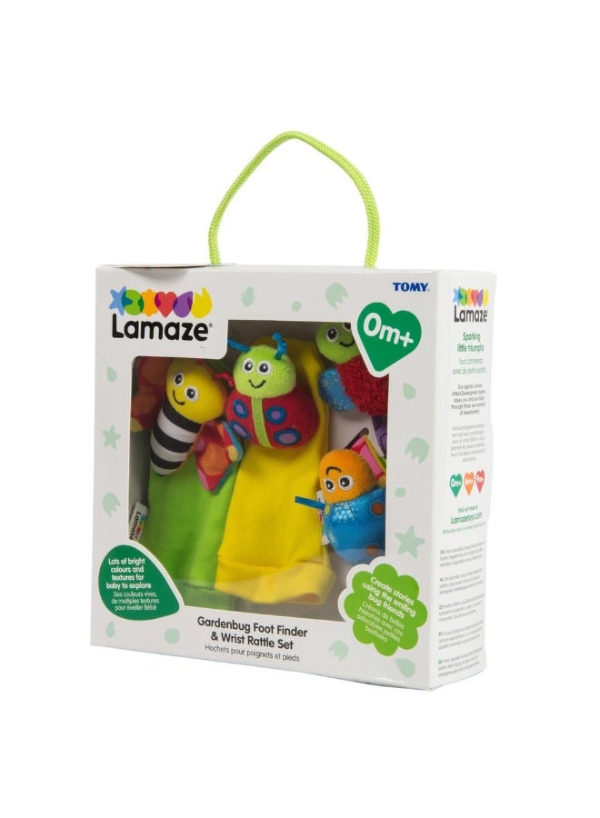 Lamaze Gardenbug - Baby Foot Finder Socks & Wrist Rattle Set - Sensory Development Toys - Newborn Baby Essentials - Image 1