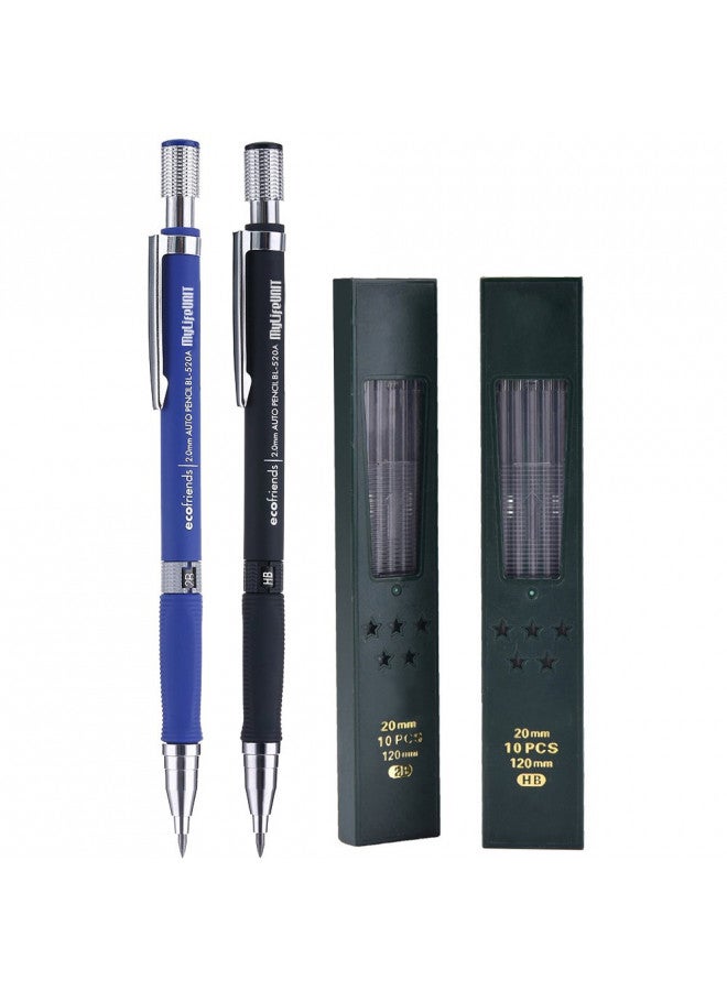 MYLIFEUNIT قلم رصاص مي لايف يونيتي 2.0 مم، قلم رصاص 2 مم للرسم التخطيطي، النجارة، الحرف، الرسم الفني (مجموعة من الأقلام والرصاص) - Image 1