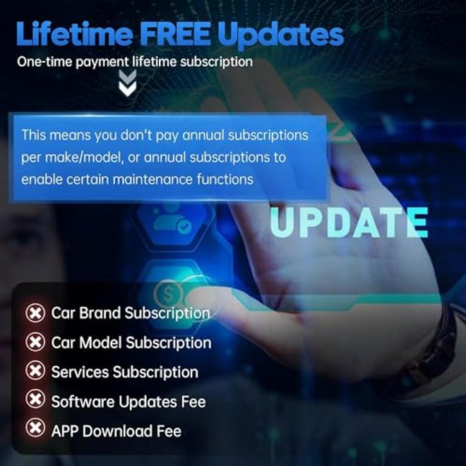 Axtol OBD2 Bluetooth Scanner A30M, Wireless OBD2 Code Reader with 21 Reboots, Active Test, All Vehicle System Diagnostic Tool, Car Fault Code Reader and Reboots for Android and iOS, Lifetime Free Upda - Image 2