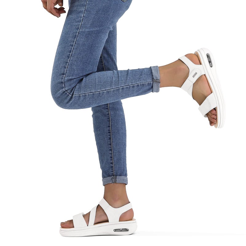 mysoft Women's Summer Walking Sandals Air Cushion Support Platform Ankle Strap Shoes Comfortable Casual Wedge Sandals - Image 3