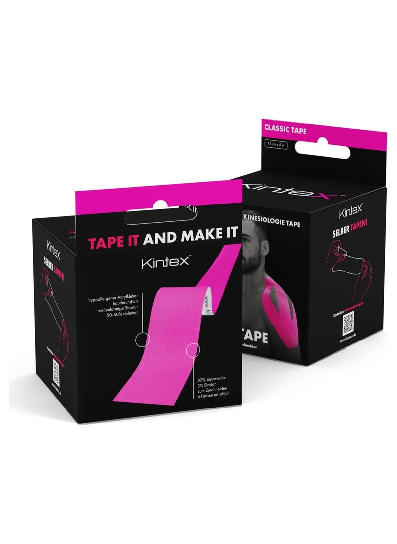 Kintex Kinesiology Tape Classic 5 Cm X 5 M, Physio Tape, Therapy Tape, Elastic, Waterproof, Skin-Friendly.  - Image 2