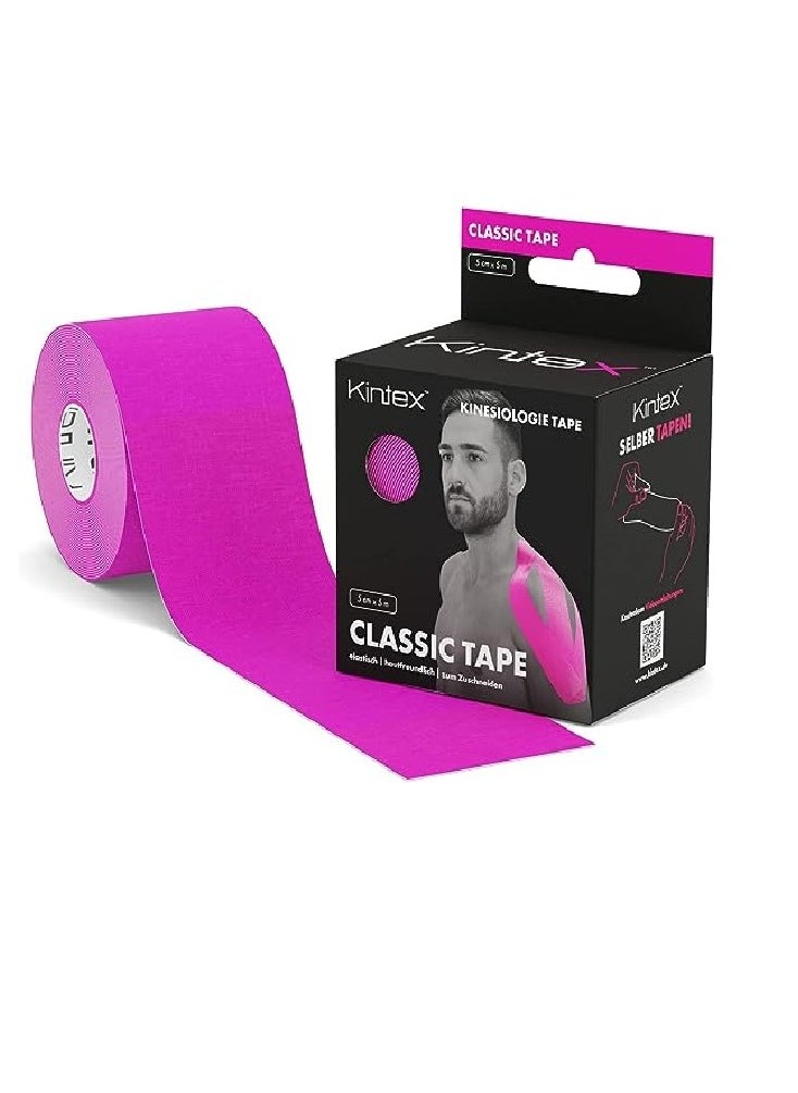 Kintex Kinesiology Tape Classic 5 Cm X 5 M, Physio Tape, Therapy Tape, Elastic, Waterproof, Skin-Friendly.  - Image 1