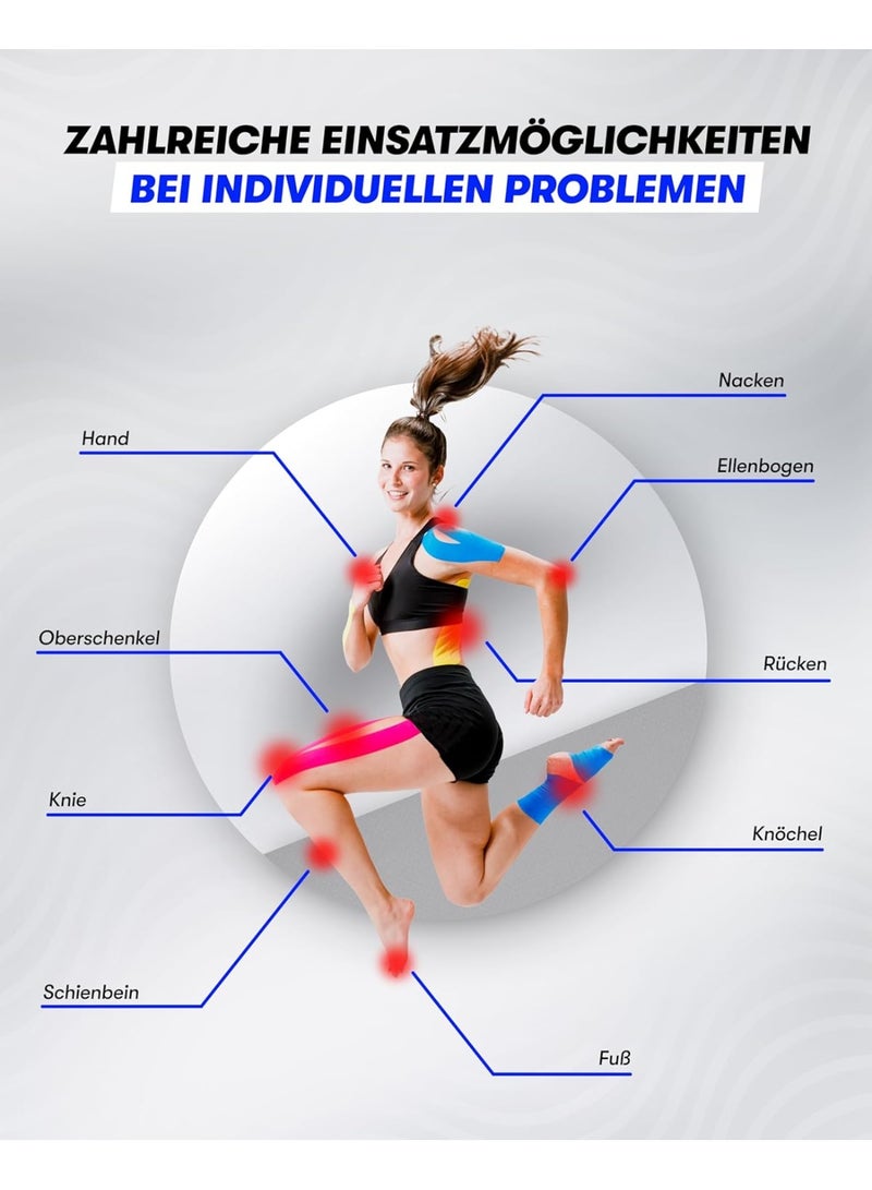 Kintex Kinesiology Tape Classic Pink 5 Cm X 5 M, Physio Tape, Therapy Tape, Elastic, Waterproof, Skin-Friendly. - Image 5