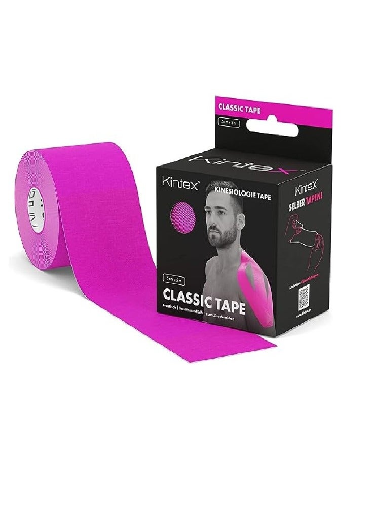 Kintex Kinesiology Tape Classic Pink 5 Cm X 5 M, Physio Tape, Therapy Tape, Elastic, Waterproof, Skin-Friendly. - Image 2