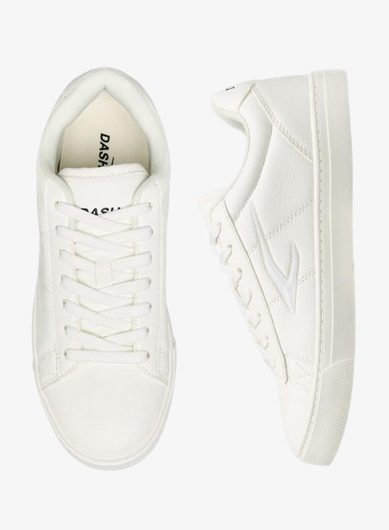 Dash Solid Lace-Up Sports Shoes - Image 3