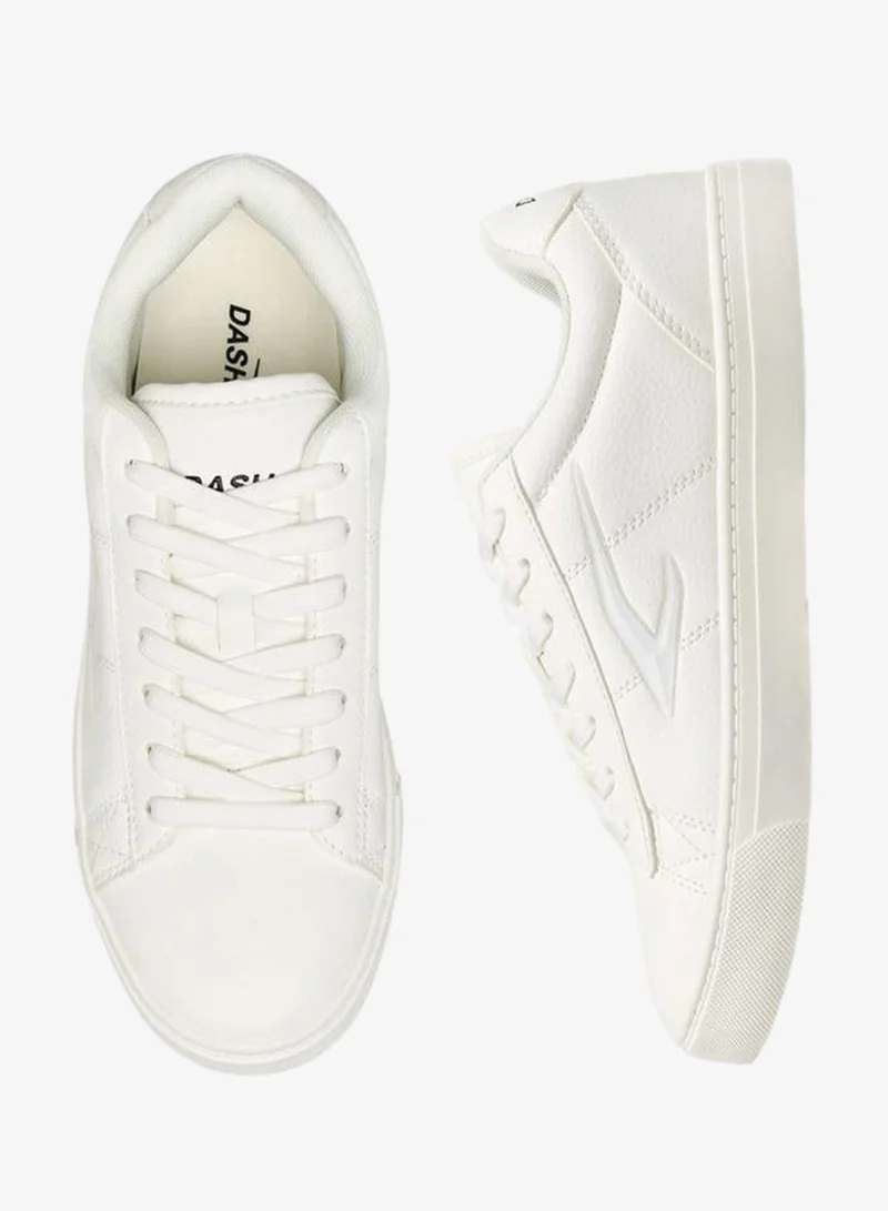 Dash Solid Lace-Up Sports Shoes