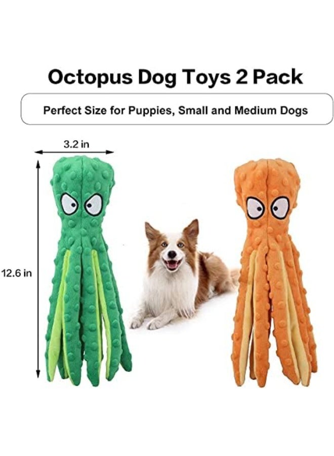 Arnoub Dog Squeaky Octopus Plush Toys - Pack of 2 for Endless Fun and Interactive Play: A Vibrant and Durable Choice for Your Canine Companion - Image 5