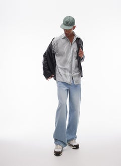TOPMAN Stripe Oversized Fit Shirt  - Image 4