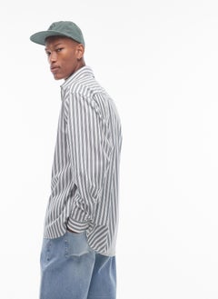 TOPMAN Stripe Oversized Fit Shirt  - Image 2