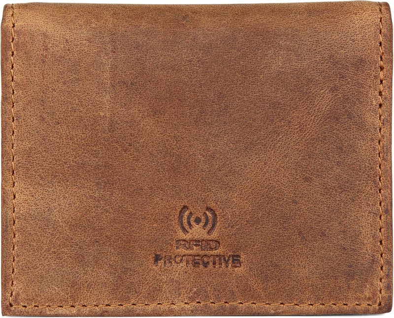 Napa Hide ® Mens Leather Wallet (Tan Hunter) - Image 4