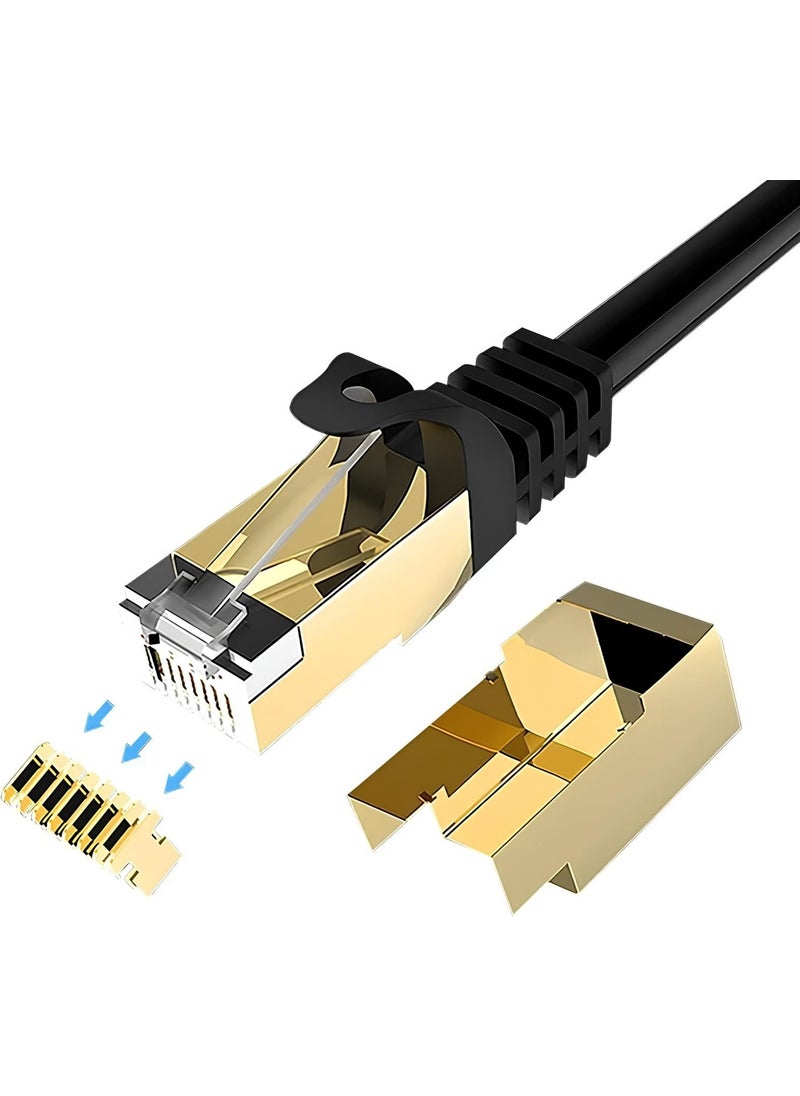 SPEEDUF - 20 Meters Cat7 Patch Cable Cat 7 Stp Ethernet Cable 10GBPS Internet 600 Mhz Bandwidth - Image 1