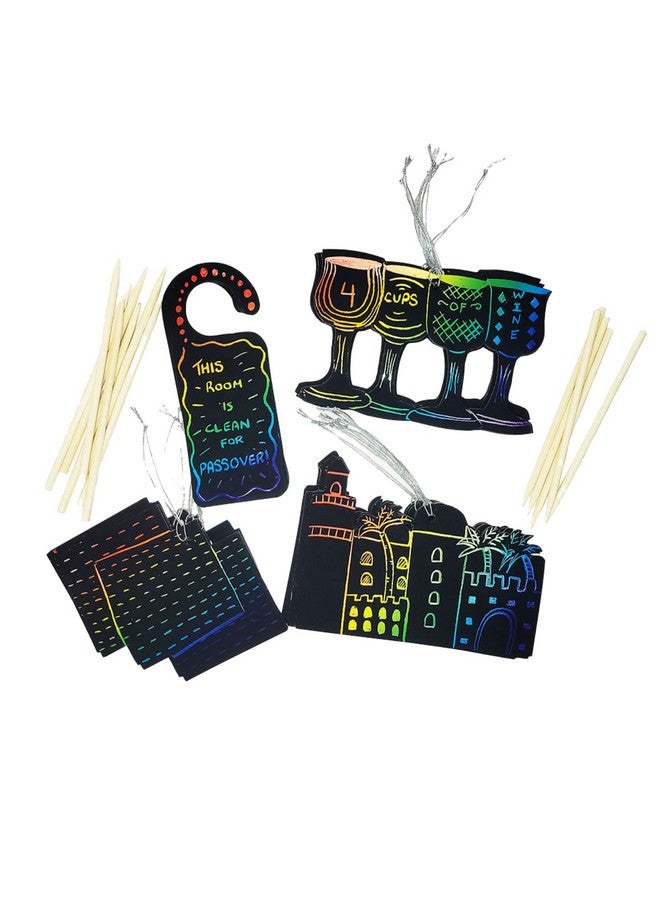 Rite Lite Passover Scratch Paper Kit - Passover Gifts, Passover Gifts for Kids, Passover Scratch Art, Passover DIY Kit for Kids! - Image 1