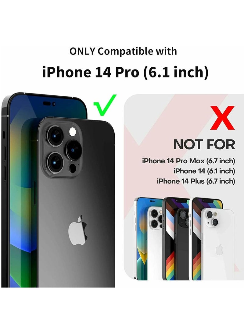 Denx Package 3 in 1 For iPhone 14 Pro, Clear Case with Screen Protector & Lens Protector, Compatible with Magsafe, High-Grade Protection & Anti-Yellowing, Magnetic Case for iPhone 14 Pro, Transparent  - Image 2