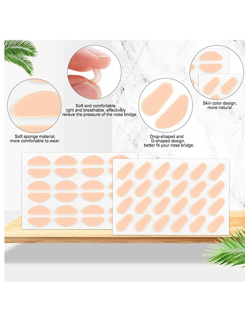 NIBEMINENT 72 Pair Self Adhesive Eyeglass Nose Pads Anti-Slip Cushions 2 Styles Thin Nosepads Glasses Sticker for Eyeglasses - Image 3