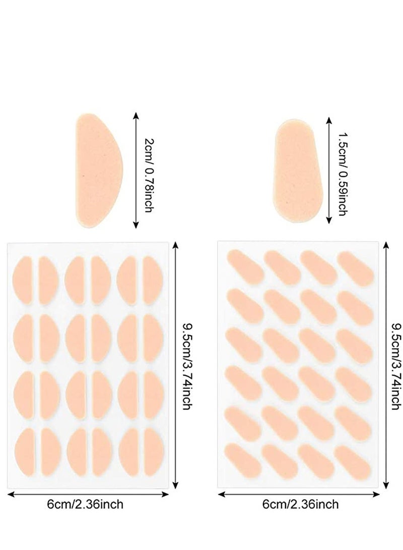 NIBEMINENT 72 Pair Self Adhesive Eyeglass Nose Pads Anti-Slip Cushions 2 Styles Thin Nosepads Glasses Sticker for Eyeglasses - Image 2