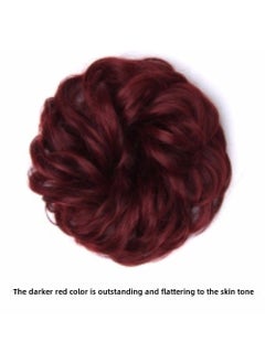 Synthetic Ponytail Hairpiece Floral Bun ScrunchieCurls-Burgundy Curls-Burgundy - pzsku/Z06FAAFAFC05099E8A46CZ/45/_/1725162604/7377c067-3f8c-47ce-856e-1061866d1d03