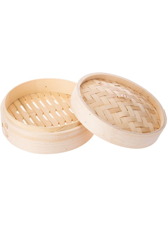AKDC Round Steamer 21Cm X 20Cm X 8Cm Bamboo Brown - Image 2