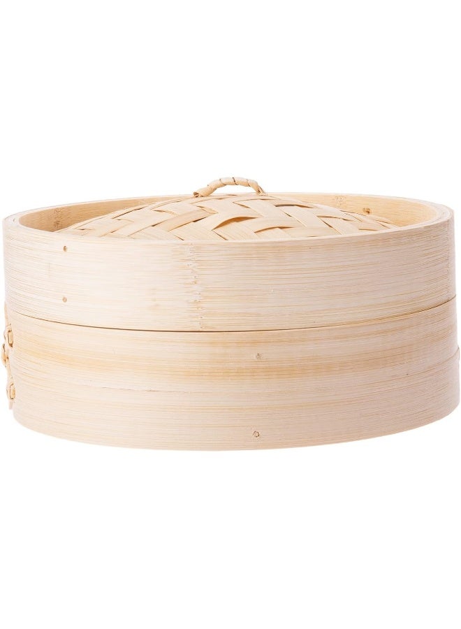 AKDC Round Steamer 21Cm X 20Cm X 8Cm Bamboo Brown - Image 3