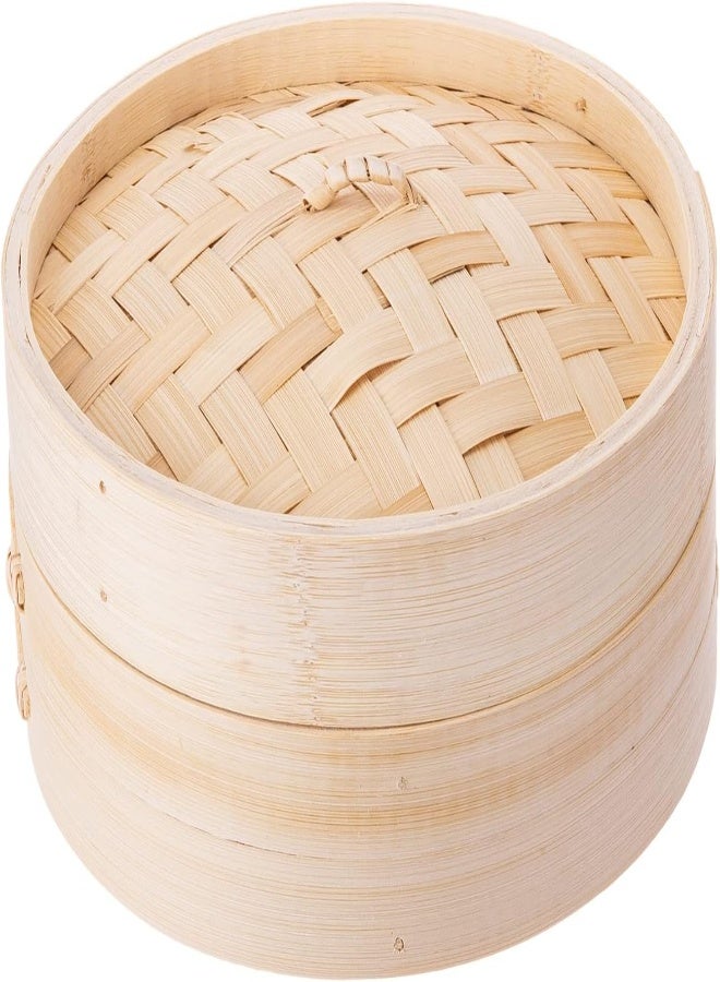 AKDC Round Steamer 21Cm X 20Cm X 8Cm Bamboo Brown - Image 4
