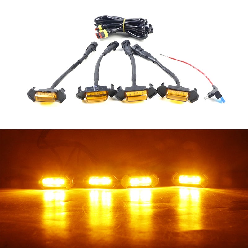 مجموعة إضاءة شبكية LED - أضواء تشغيل نهارية للسيارة - ملحقات تعديل السيارات - Image 5