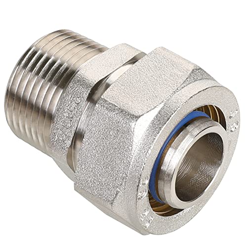 Hromee Straight Fitting for 3/4-Inch Tubing with 3/4-Inch Male NPT Thread Use with Air Piping System - Image 1