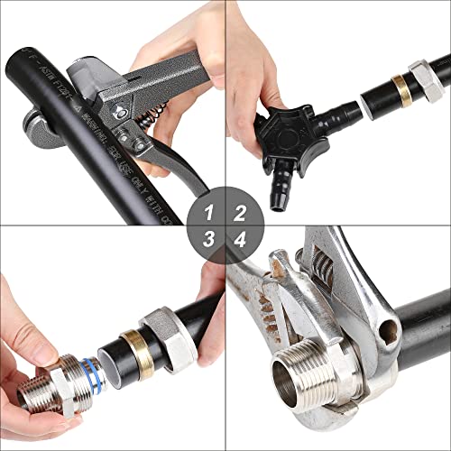 Hromee Straight Fitting for 3/4-Inch Tubing with 3/4-Inch Male NPT Thread Use with Air Piping System - Image 4