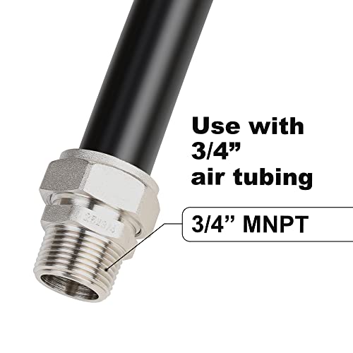 Hromee Straight Fitting for 3/4-Inch Tubing with 3/4-Inch Male NPT Thread Use with Air Piping System - Image 2