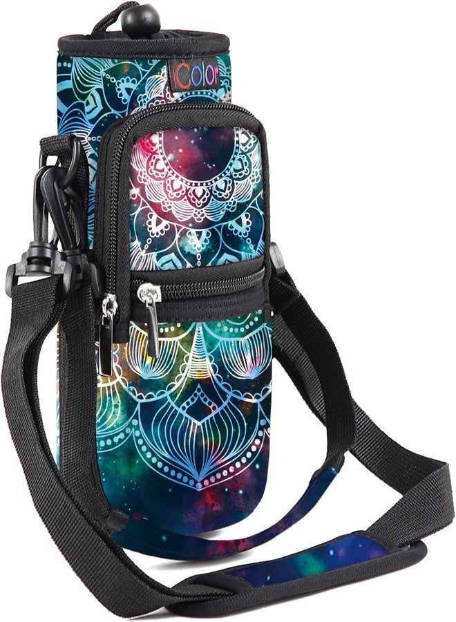 icolor Water Bottle Carrier Bag Holder 25/32/40/64oz,Adjustable Padded Shoulder & Handle Strap Sports Sling Hiking Pack,Insulated Neoprene Wide Mouth Bottle Sleeve - Image 1