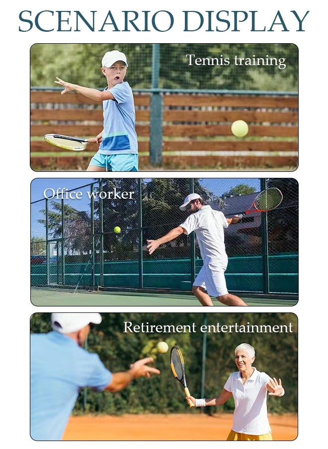 DUNISO Single Tennis Racket Set for Student Training Tennis and Beginners of 1 Tennis Racquet Lightweight Including 2 Tennis Balls 1 Non-slip Hand Glue 1 Tennis Bag and 1 Water Injection Base  - Image 2