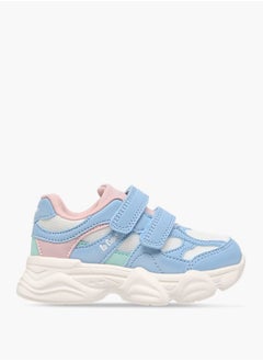 Lee Cooper Girls Colourblock Sneakers with Hook and Loop Closure  - Image 2