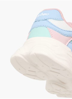 Lee Cooper Girls Colourblock Sneakers with Hook and Loop Closure  - Image 3